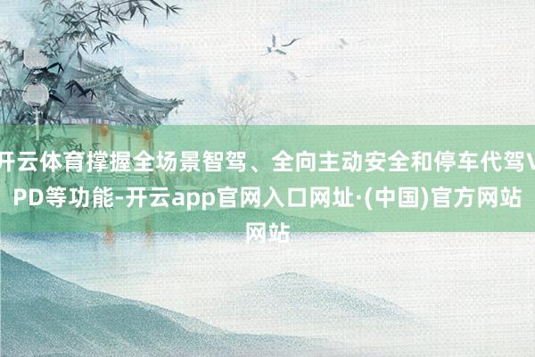 开云体育撑握全场景智驾、全向主动安全和停车代驾VPD等功能-开云app官网入口网址·(中国)官方网站