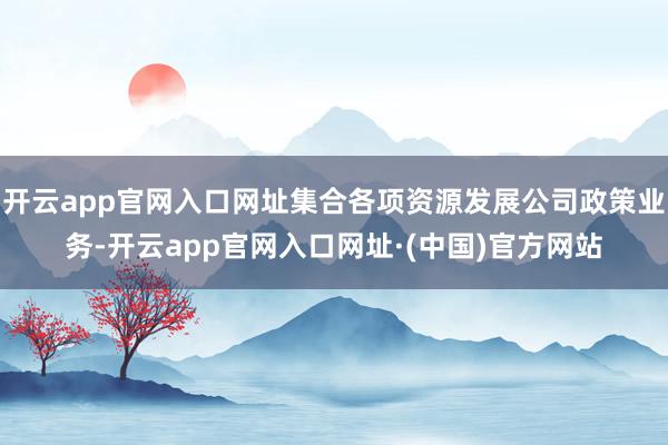 开云app官网入口网址集合各项资源发展公司政策业务-开云app官网入口网址·(中国)官方网站